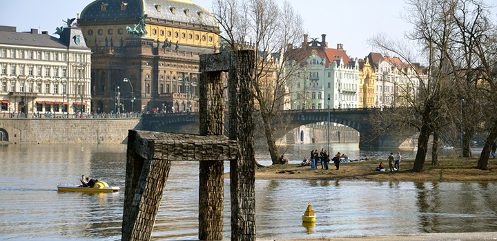 First spring weekend on the Vltava