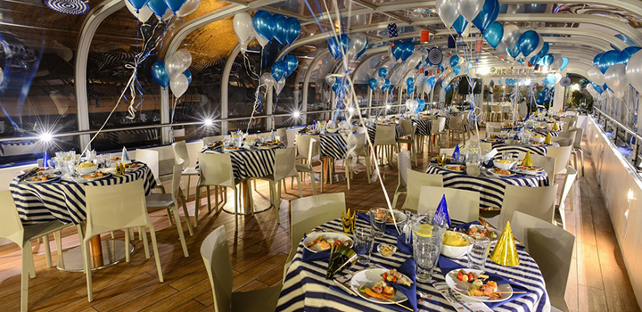 Beautifully decorated boats – not just for New Year’s Eve