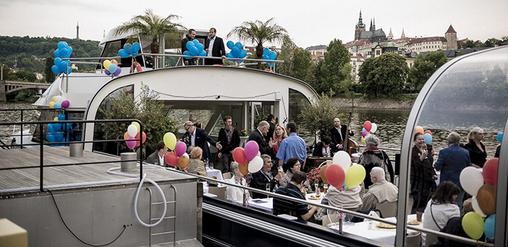 Birthday party celebration on Bohemia Rhapsody boat