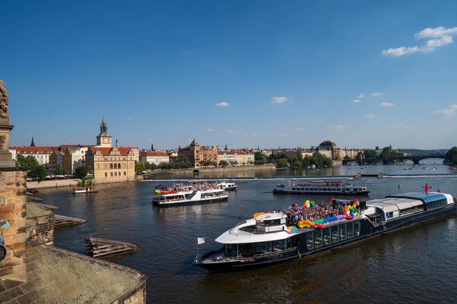 Prague Pride on the Vltava 2020