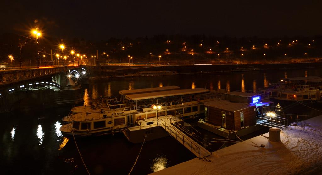 Photo: First snow on the Vltava – 5