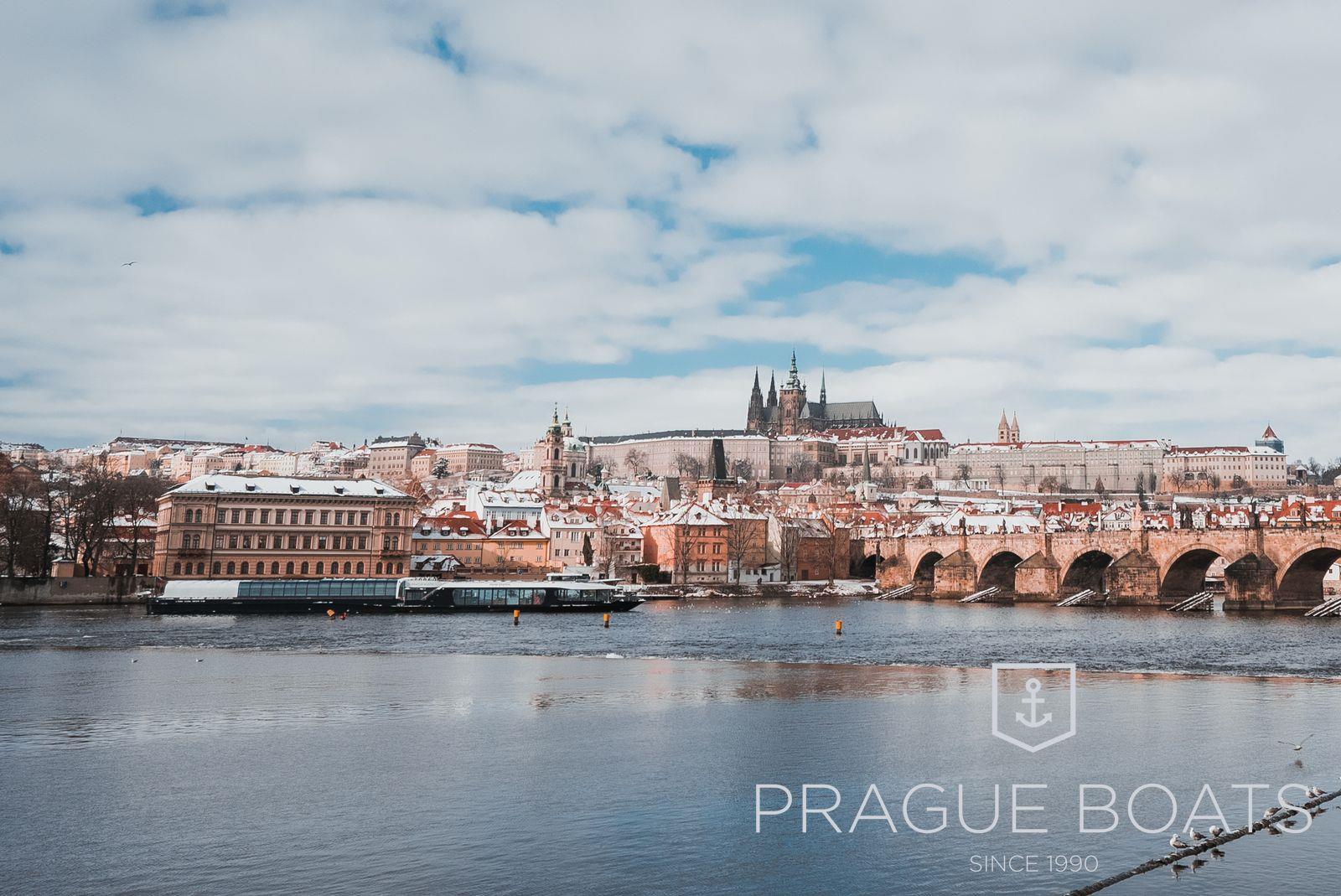Winter cruises through snowy Prague