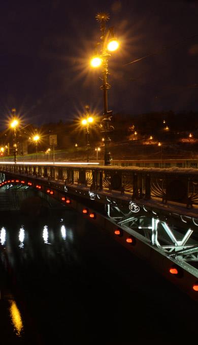 Photo: First snow on the Vltava – 4