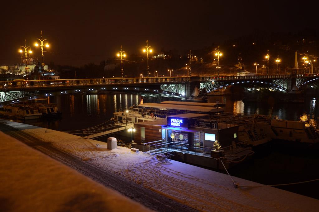 Photo: First snow on the Vltava – 10