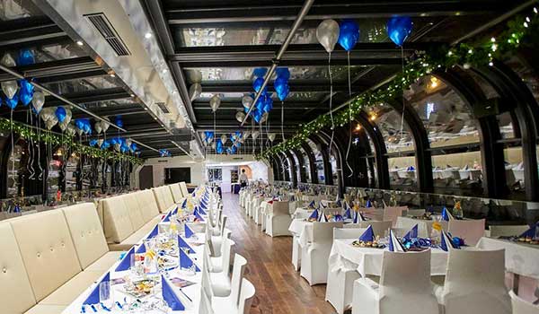An original Christmas party on a boat An original Christmas party on a boat