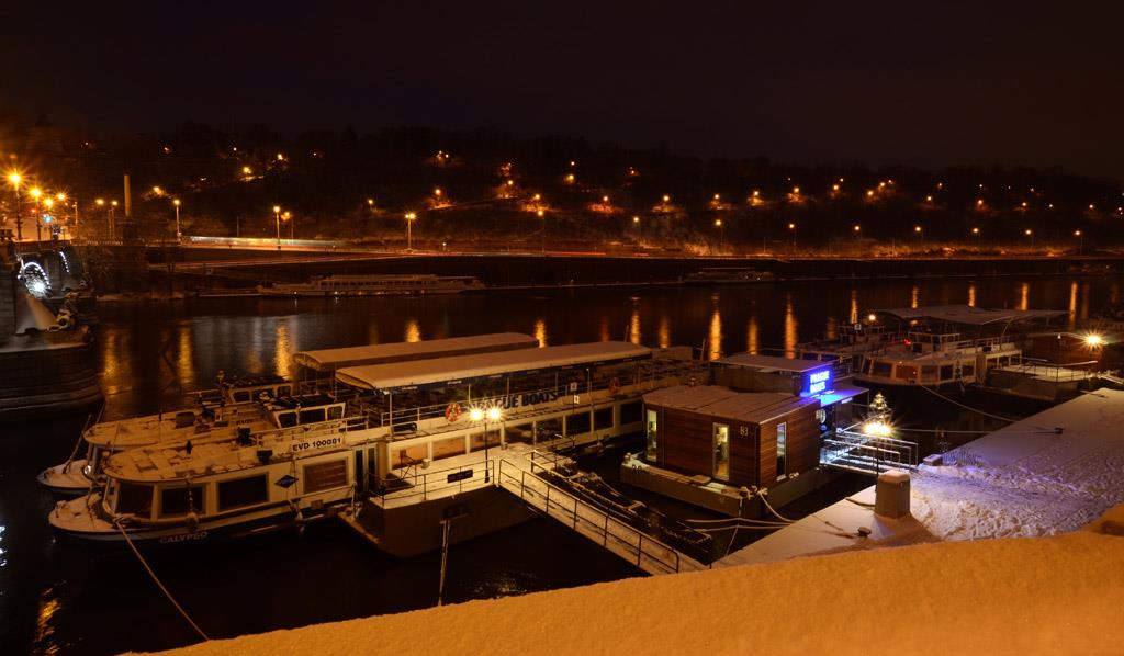 Photo: First snow on the Vltava – 7