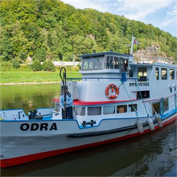 První plavba Odry do Drážďan