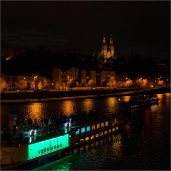 Parníky Vltava a Vyšehrad pluly na Signal festivalu