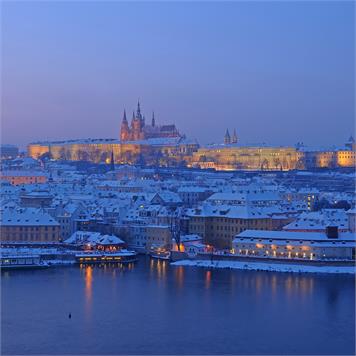 Christmas Prague by Night