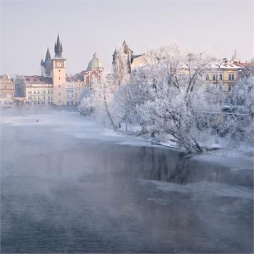 Christmas Prague by Night