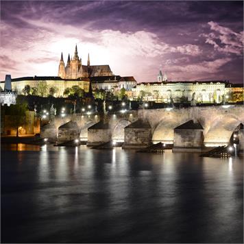 Christmas Prague by Night