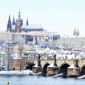 Christmas Prague by Night