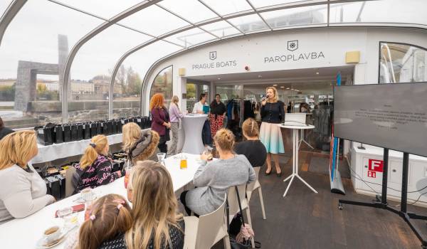 Children's imagination flooded the Vltava River