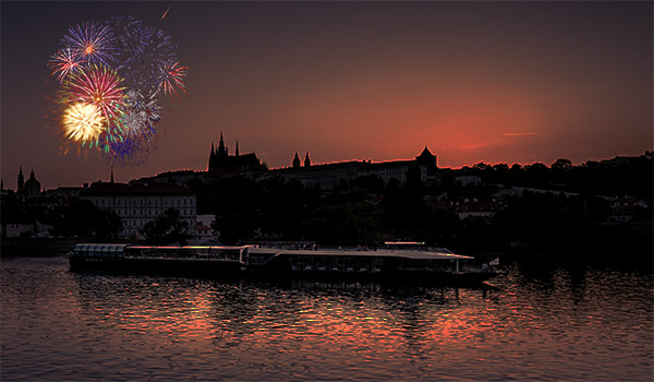 Silvester-Schifffahrt auf dem Schiff Grand Bohemia