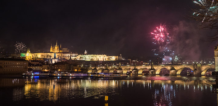Silvestrovský ohňostroj 2017