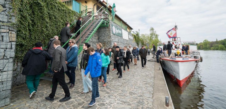 Vltava Steamboat cruised to Nelahozeves