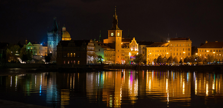 Prague Viewed from a Boat - Prague Sights