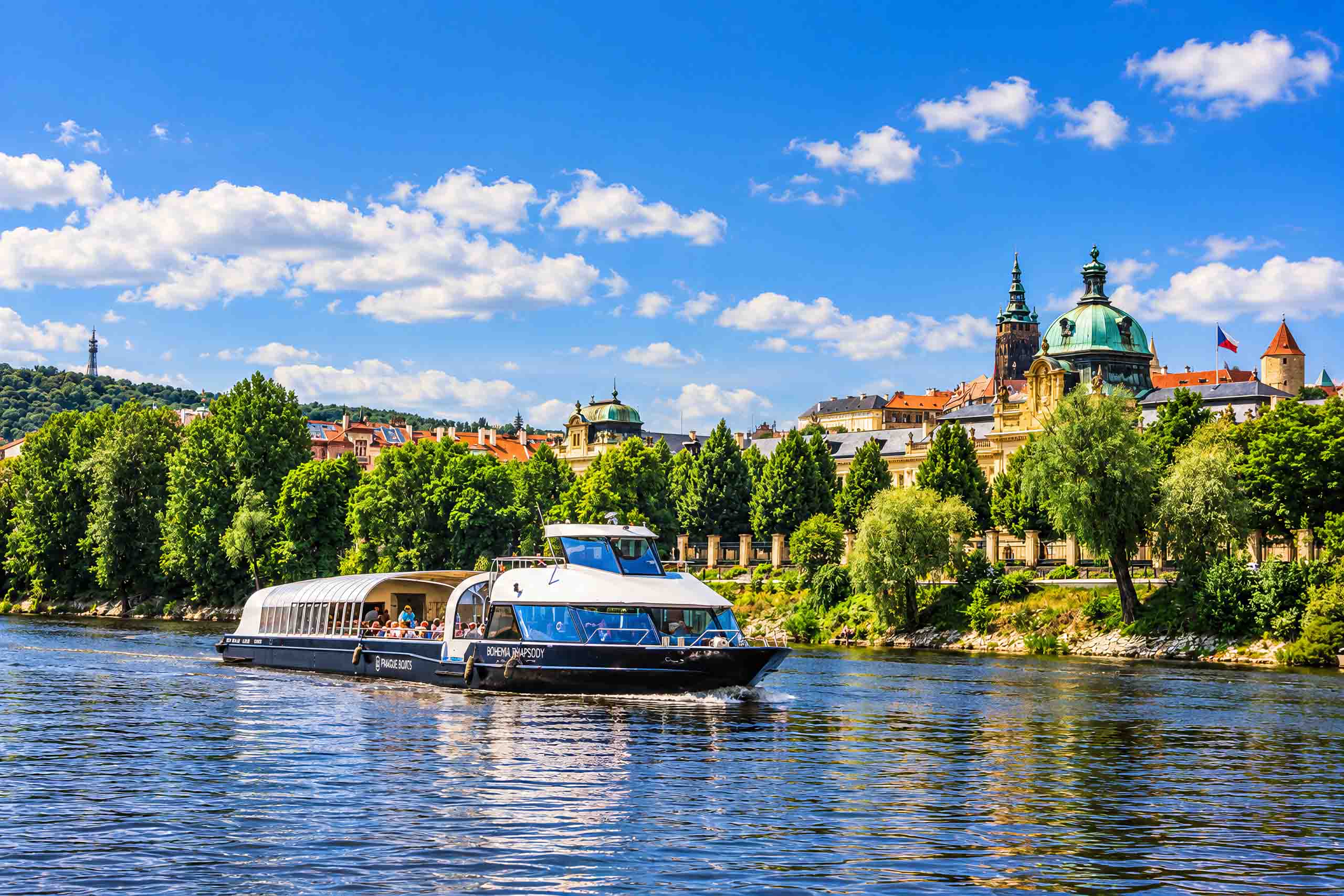 Bohemia Rhapsody on the Vltava below Prague Castle